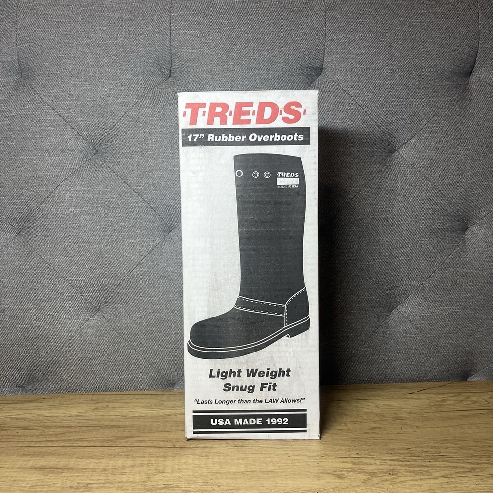 Treds 17852 17" High Rubber Slush Boot Large (Size 11-12) New Open Box